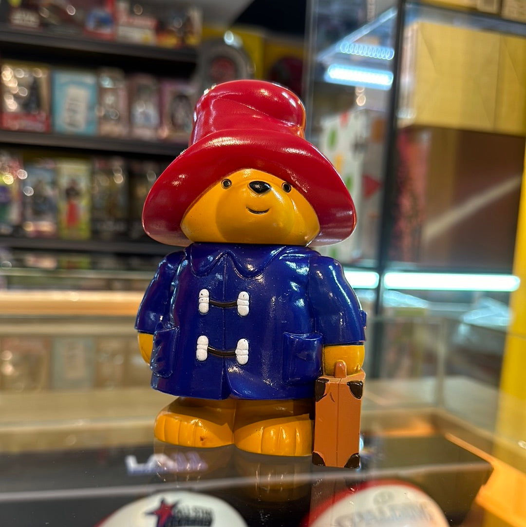 Mitsui Bank Money Box Paddington Blue coat 14cm