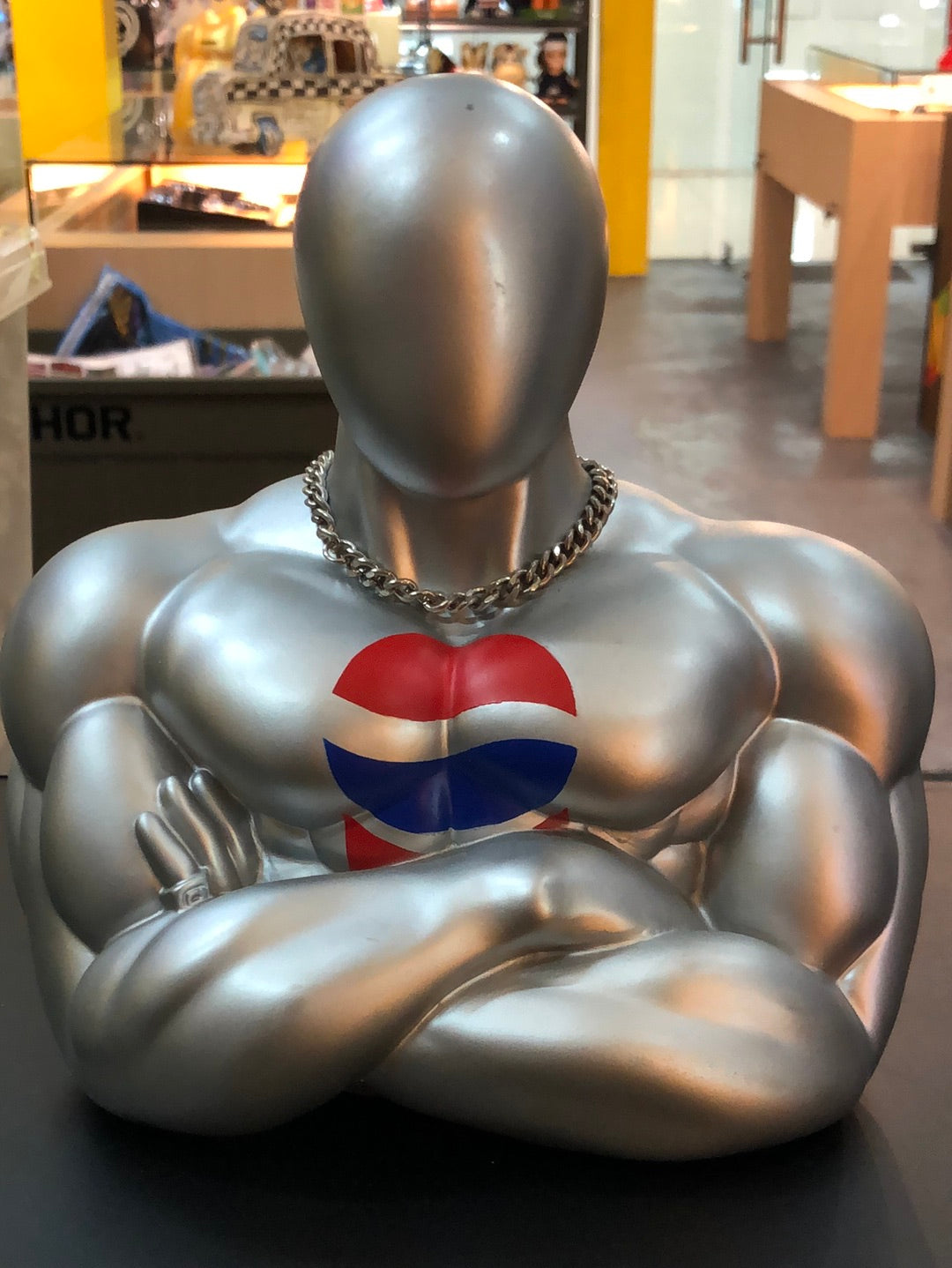 Pepsi man coin bank loose