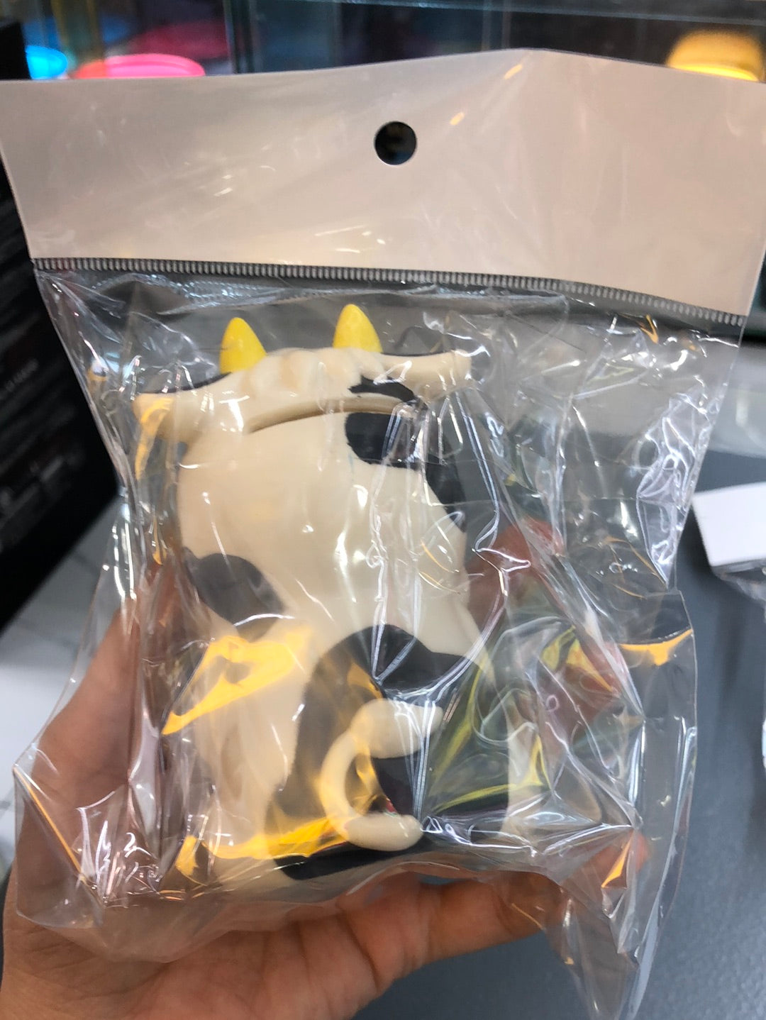 cow vinyl coin bank