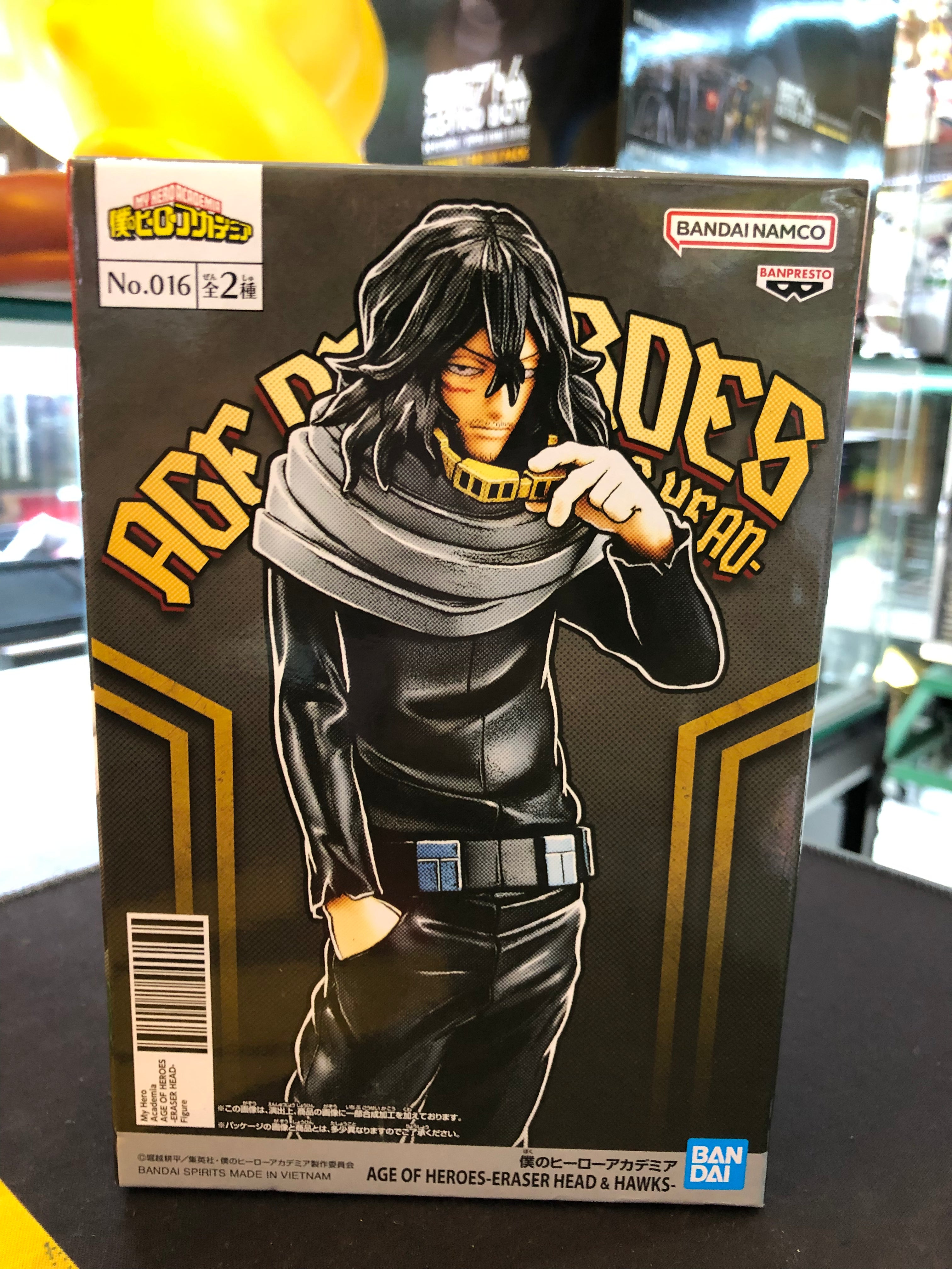 my hero academia age of heroes vol.16 shota aizawa eraser head figure