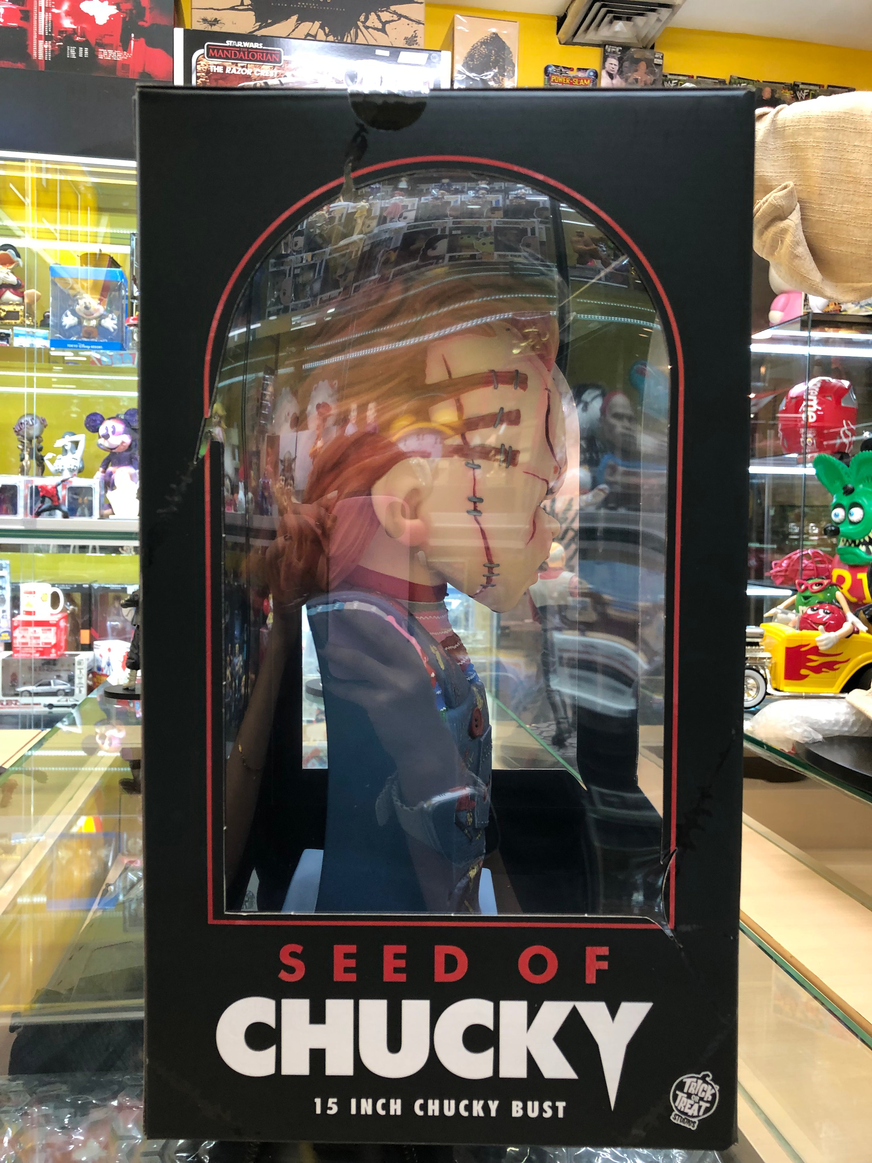 Seed of chucky 15 inch chucky bust, trick or treat studios