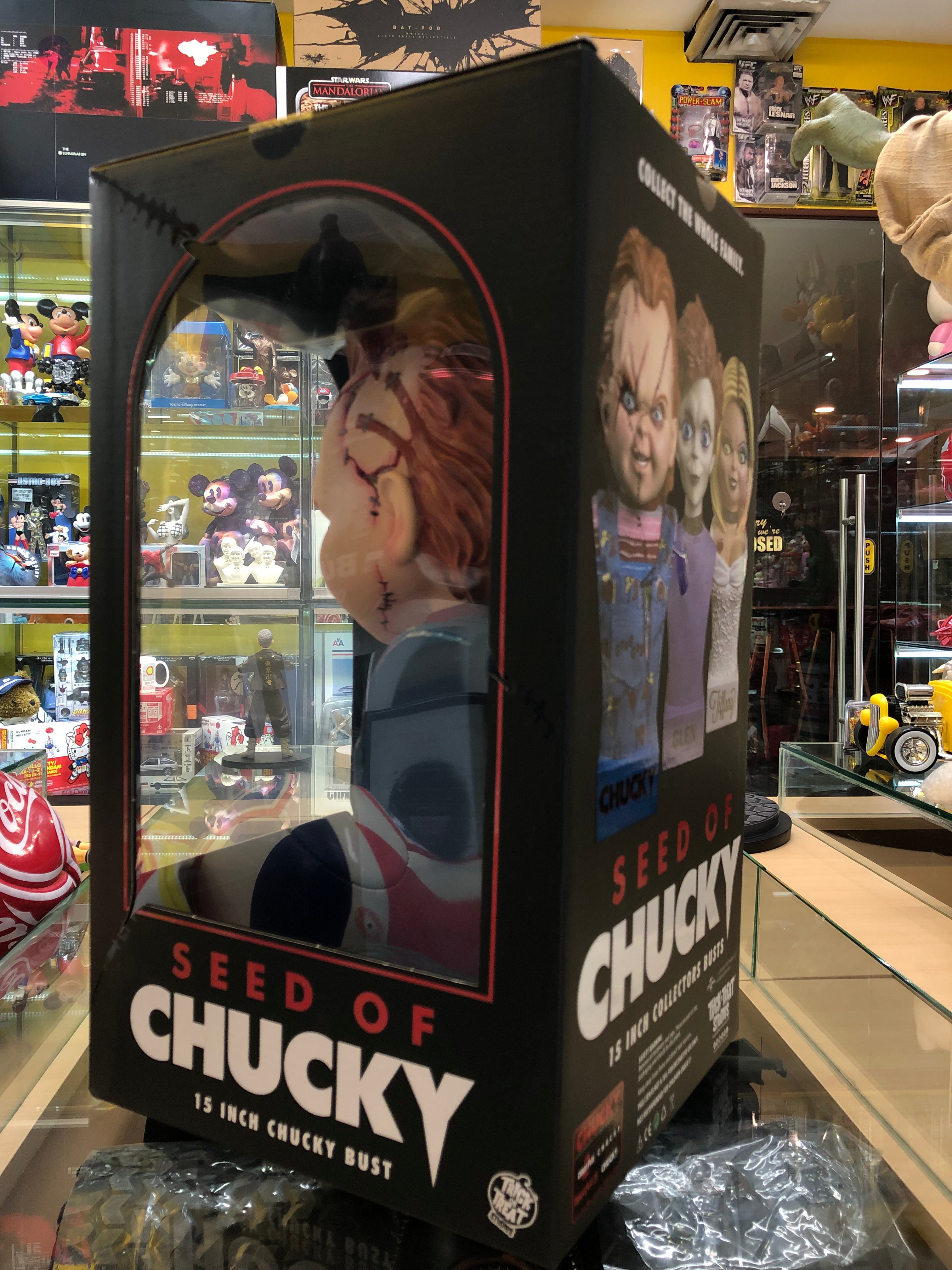 Seed of chucky 15 inch chucky bust, trick or treat studios