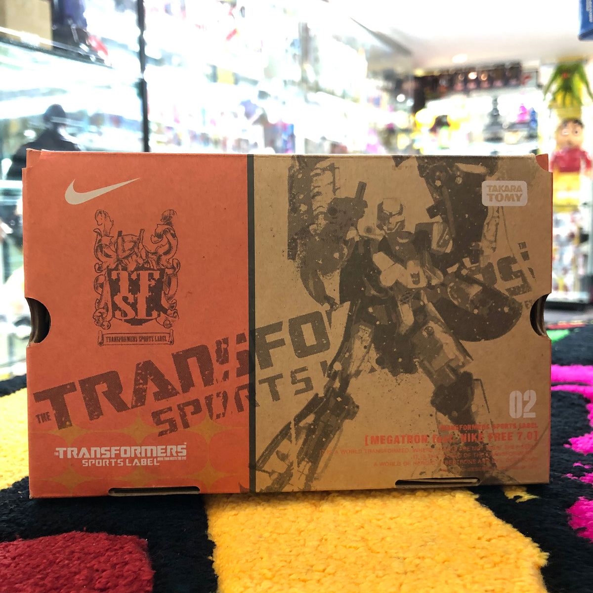 transformer sports label ( Megatron feat nike free 7.0 )