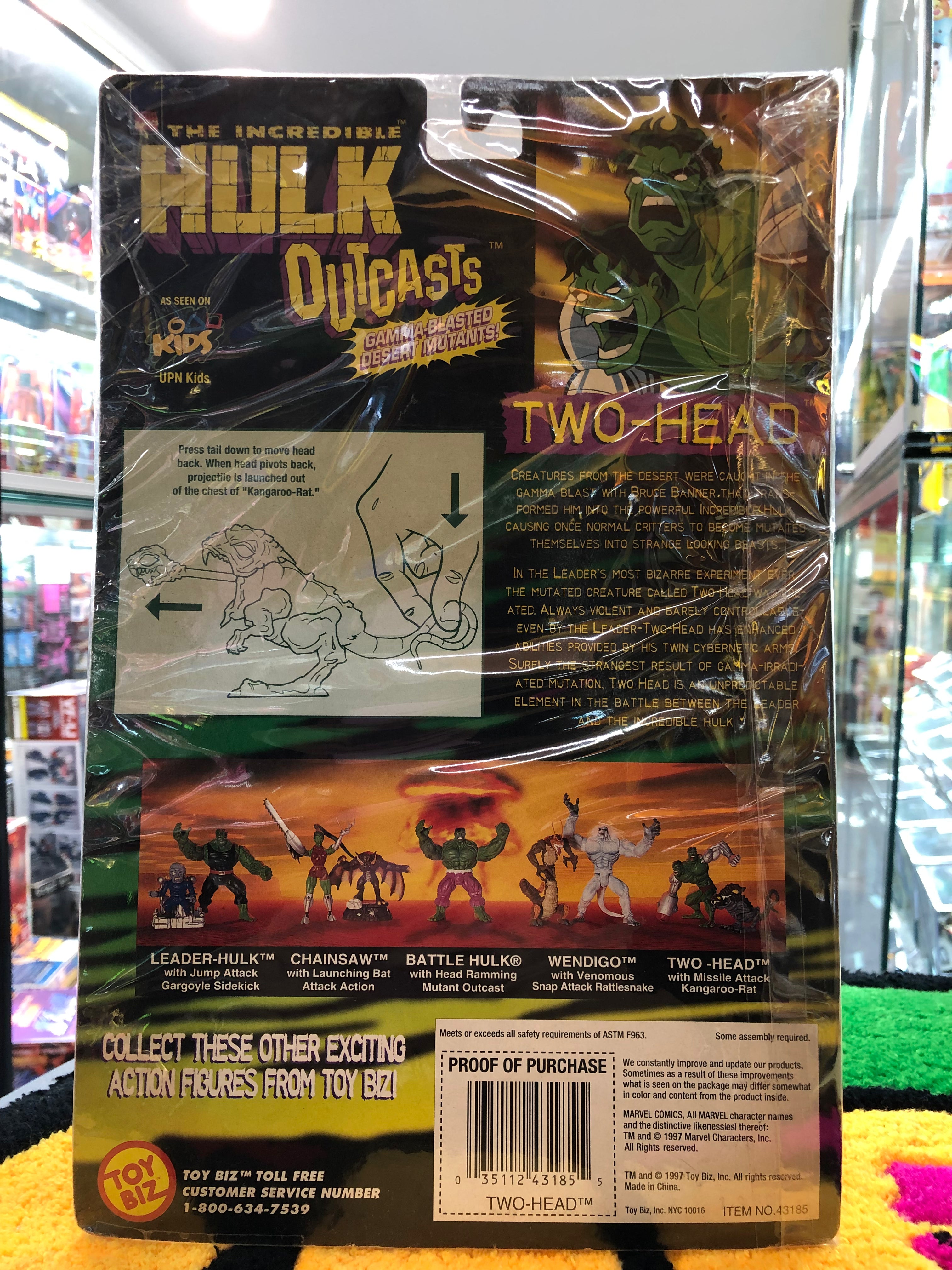 The incredible hulk outcasts  two-Head with missile attack kangaroo rat